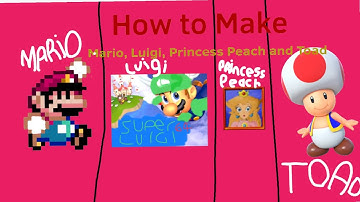 How to make Mario miis - Mario, Luigi, Princess Peach and Toad