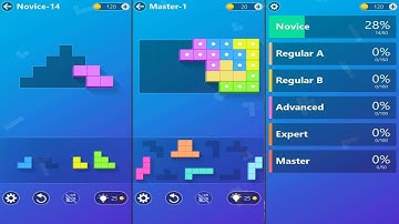 Blocky (by Puzzle Saga Studio) - offline block match puzzle game for Android - gameplay.