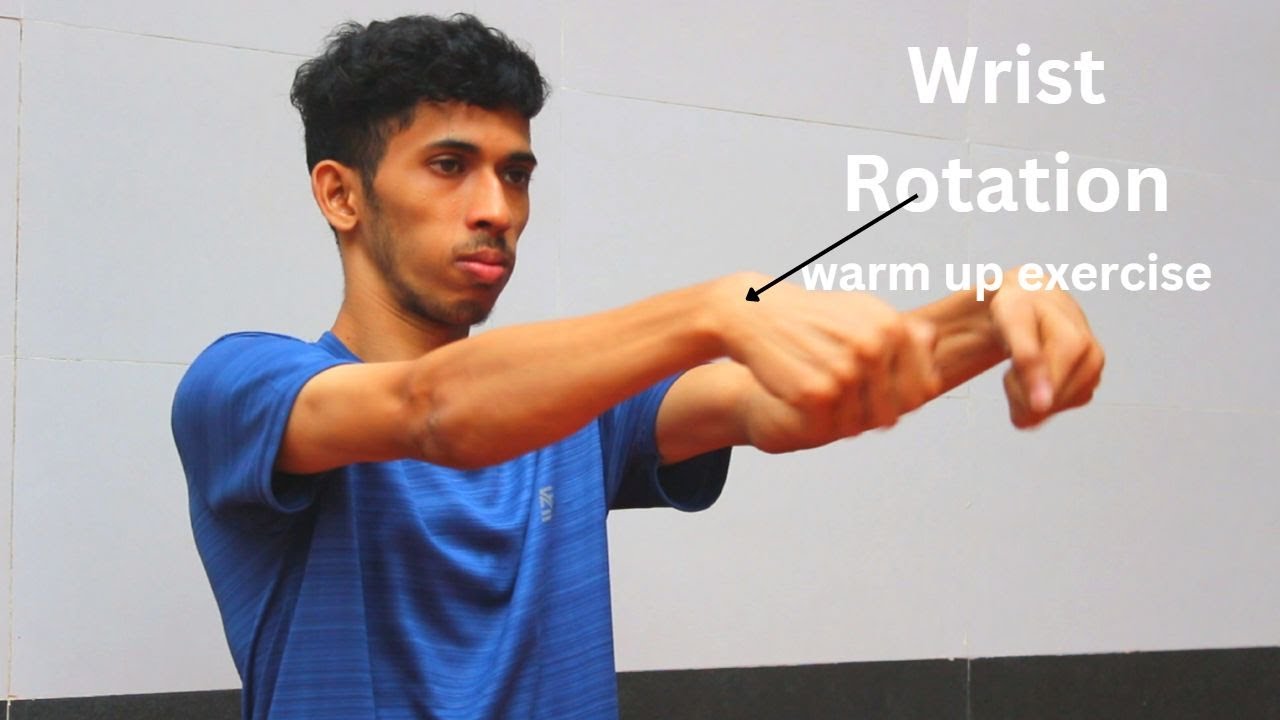 Wrist Rotation Exercise Physio Wrist rotation (warming up exercise) - YouTube