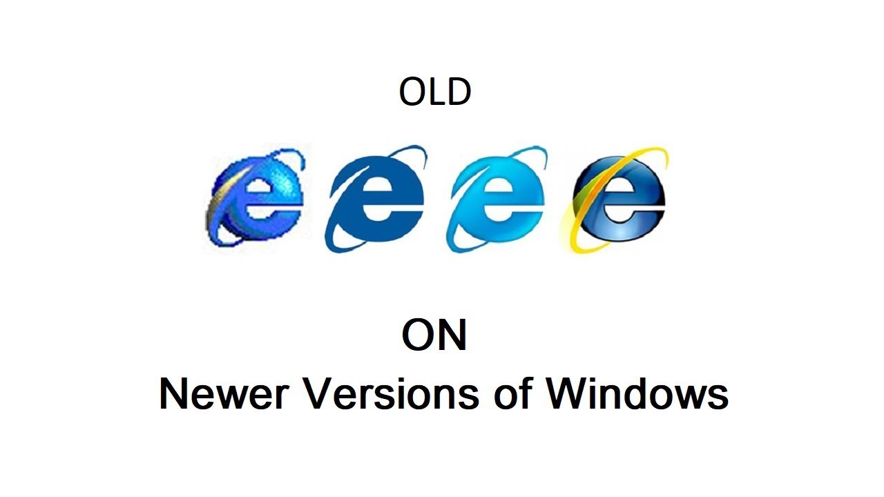 How To Use Old Versions Of Internet Explorer On Newer Versions Of Windows Youtube