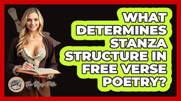 What Determines Stanza Structure in Free Verse Poetry?