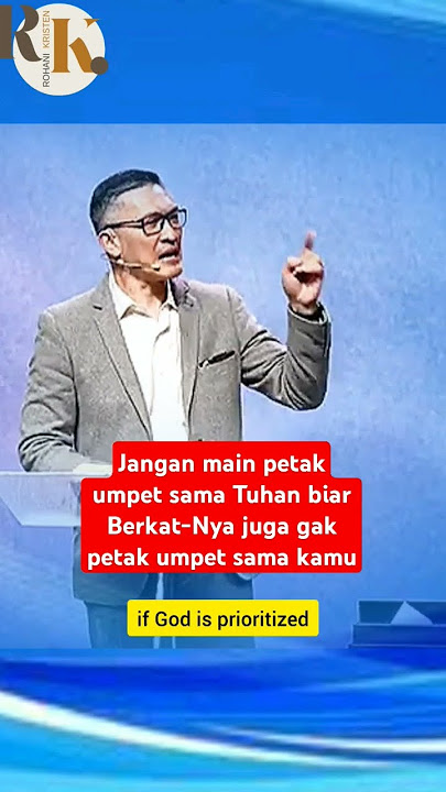 Jangan main petak umpet sama Tuhan - Philip Mantofa-Roh@ni Kristen - Rohani Kristen
