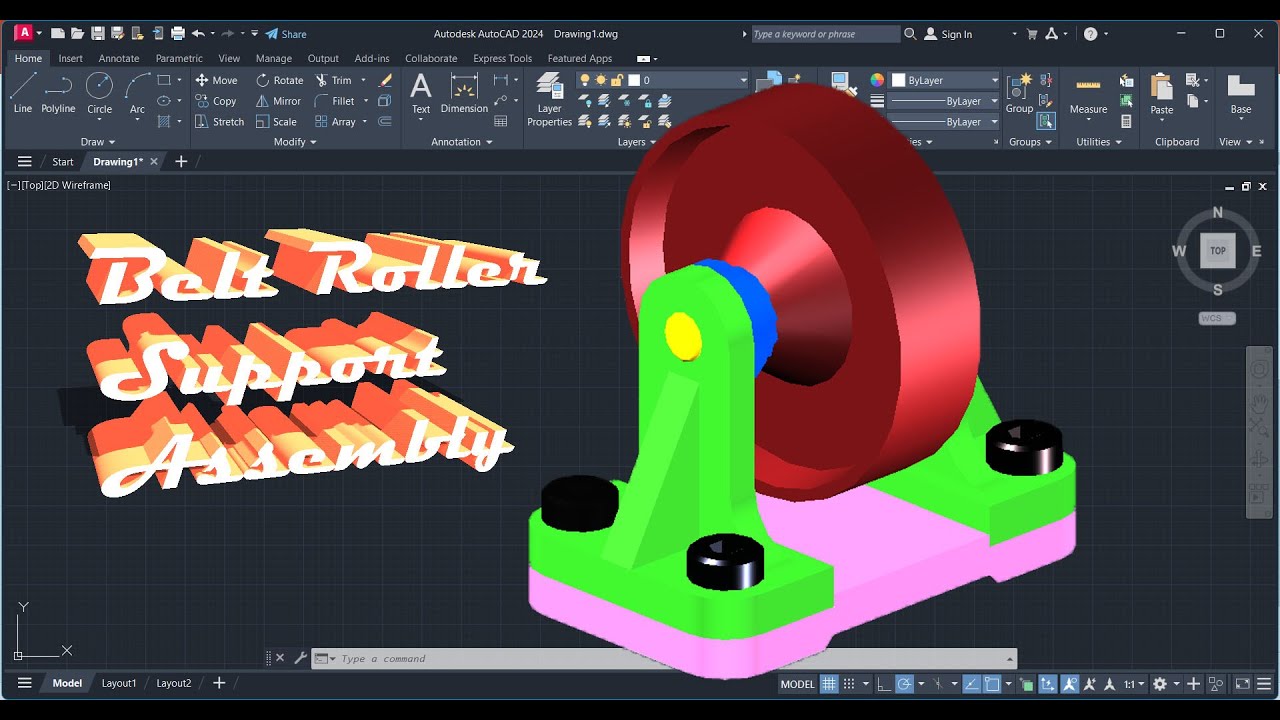 Parts of Roller support Assembly Part 1 - YouTube