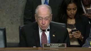 Grassley Opens Nominations Hearing for Louisiana District Courts and AAG for the Criminal Division