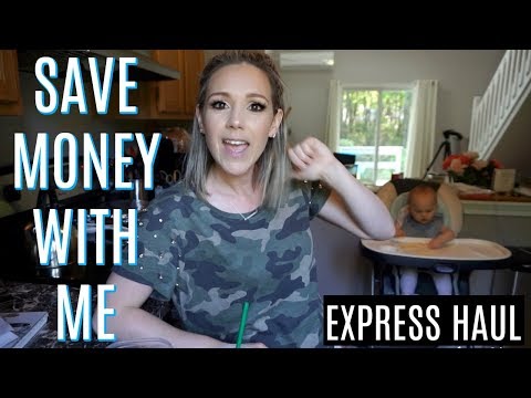 COUPON WITH ME| EXPRESS CLOTHING HAUL| Learn How I Save Money| Tres Chic Mama