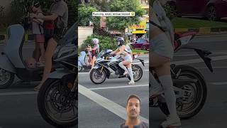 Cute Rider's beside you🤭 #viral #funny #motovlog #trending #top #motorcycle #bike #bikelover #shorts