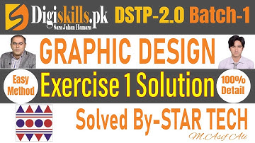 DSTP-2.0 Batch 1 Graphic Design Exercise 1 | Digiskills Graphic EX no-1 | Exercise 1 Graphic Design