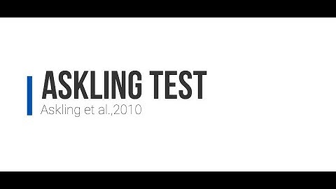 Askling Test | Physiociencia