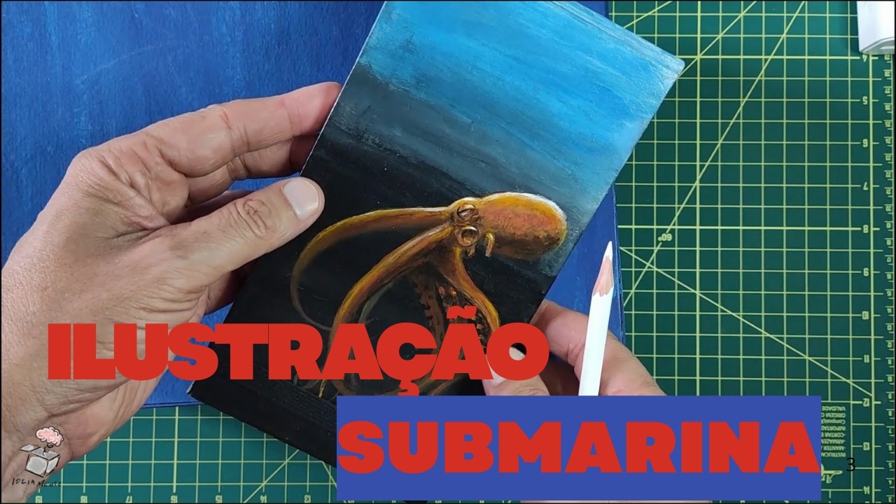 Caixa com pintura submarina