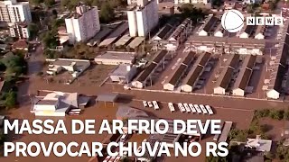 Massa de ar frio deve provocar chuva no Rio Grande do Sul