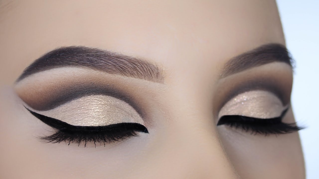 Champagne Gold Cut Crease Tutorial YouTube