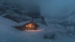 Loud Winter Sounds & Heavy Snowstorm in Kebnekaise Mountain, Sweden┇Cold Howling Wind & Blowing Snow
