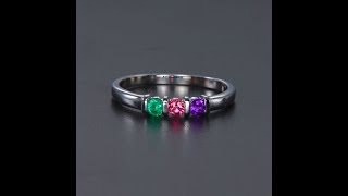 Three stone Mothers Ring