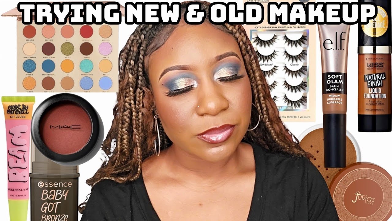 Полный макияж лица с использованием доступной косметики | Пробуем новое и старое (Полный гламурны...