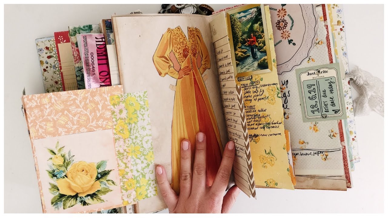 Ведение дневника из бросовых вещей вместе со мной | Эпизод 29