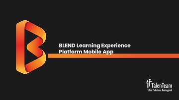 BLEND Learning Experience Platform Mobile App