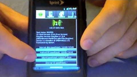 LG Optimus S Rooted and Running CyanogenMod 7