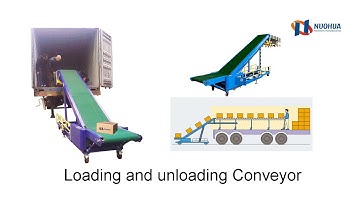 Loading and unloading conveyor for truck and container highly efficient conveyor machine #conveyor