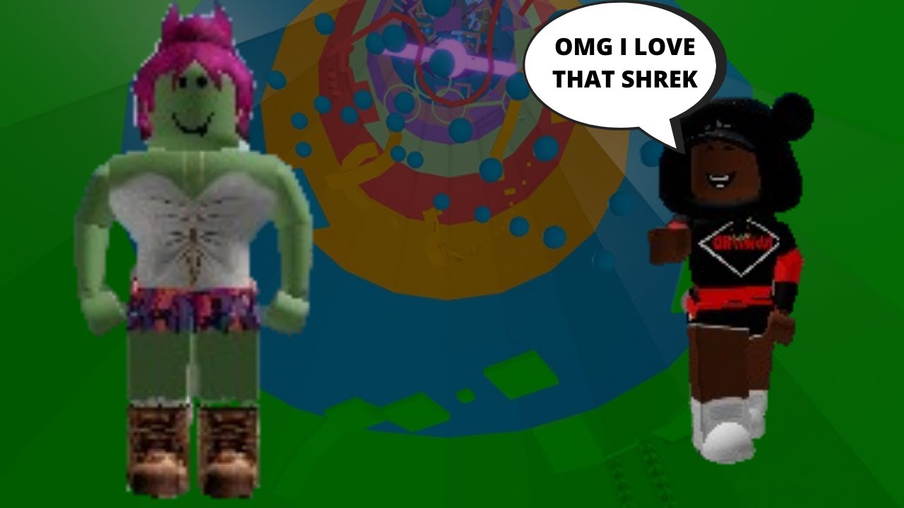 Racing People As A Shrek In Toh Roblox Youtube - i love shrek shirt roblox