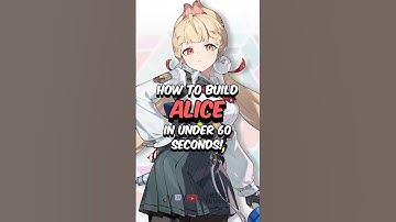 BEST ALICE BUILD - How to Build Alice in 60 Seconds #zzz #zenlesszonezero #hoyoverse
