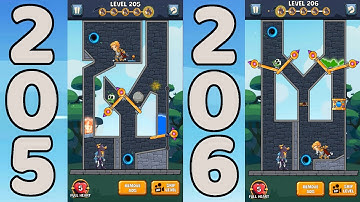 How to Loot 2 - Hero Rescue & Pin Pull Level 205 & 206