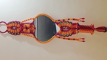 Macrame Heart shape Mirror / New design Macrame Heart shape Mirror 2022 @ashwinimacrameart