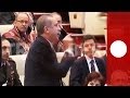 Video: Angry Erdogan lashes out during speech by top lawyer in Turkey