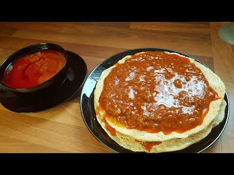 ملاح التقلية باللحمة المفرومة