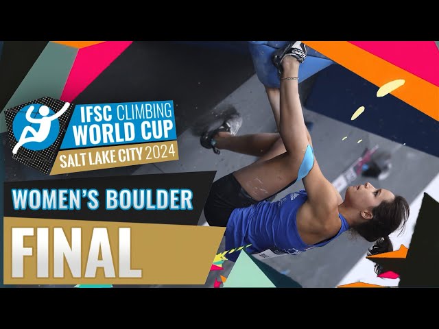 🔥IFSC Women's Final World Cup Salt Lake City 2024 class=