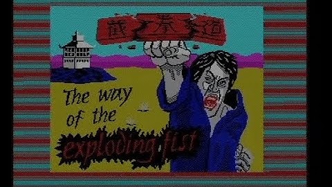 The Way of the exploding fist - Spectrum 48k loading and gameplay #riseofthebadger