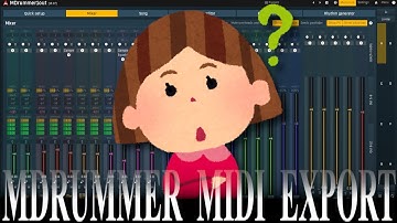MDrummer Midi and Audio export