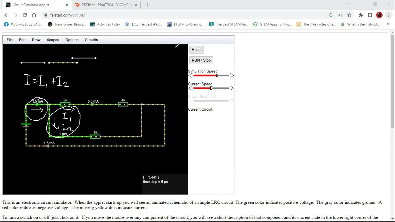 SERIES PARALLEL RESISTORS' COMBINATION CIRCUIT / PRACTICAL EXERCISE