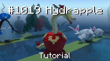 How to build a Pokémon Hydrapple statue in Minecraft (Tutorial)
