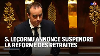Suspension de la réforme des retraites, 49-3... Le discours de politique générale de S. Lecornu｜LCI