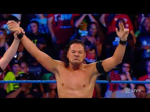 Shinsuke Nakamura vs  The Singh Brothers — 1 on 2 Handicap Match  SmackDown LIVE, Aug  22, 2017via