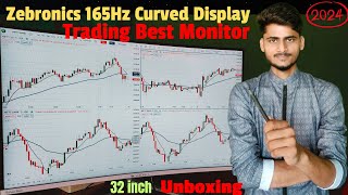 Zebronics 165HZ Curved Display Monitor, 32 inch | Trading Best Monitor |Gagan Yadav Vlogs #trading