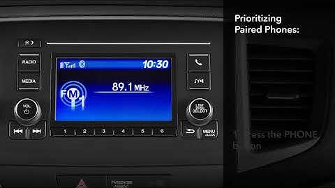 Honda Pilot: How to Prioritize Paired Phones: LCD Audio Models