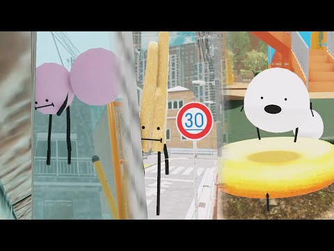Hide and seek with Pink Kushi Dango, <strong>Empty</strong> Sandwich, Flour And Water in Secret Staycation [Roblox]