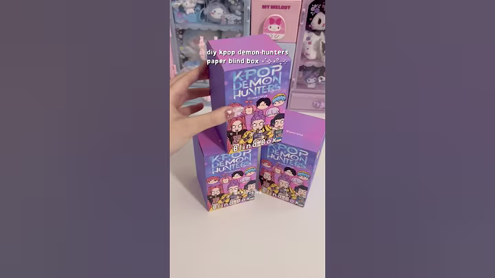 kpop demon hunters blind box💜#kpop#kpopdemonhunters#asmr#diy#blindbag#papercraft#fyp#craft#unboxing