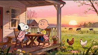 Snoopy & Charlie Brown Farm Jazz 🌅☕ Relaxing Morning Music for Study, Focus, Work & Reading screenshot 2
