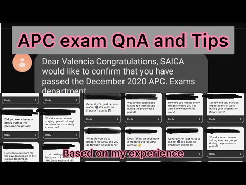 TIPS: APC Exam QnA (Based on my experience) | Watch in 1080p! | SA YouTuber