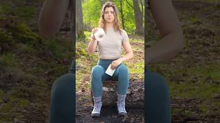 Thumbnail for Woman uses eco-friendly solutions 🔥🪵🤗 #camping #outdoors #survival #shorts