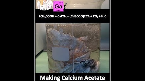 Making Calcium Acetate out of oyster shells