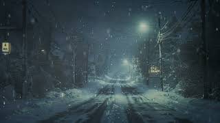 Peaceful Winter Storm  Relaxing Snowstorm Melodies for Stress Relief