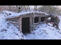 Building a Fabulous Warm Dugout Shelter for Winter | Bushcraft Survival