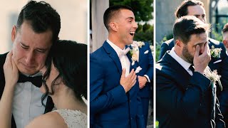 Emotional Wedding First Look Reactions // Bride & Groom Montage