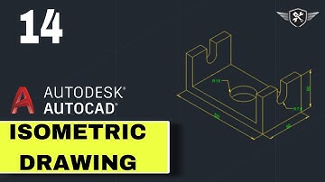 Autocad Isometric Drawing 14 | AutoCAD tutorial for beginners #akd #autocad #design
