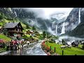 Regentag in den schönsten und stimmungsvollsten Dörfern der Schweiz 🇨🇭| Entspannender 4K-Spaziergang