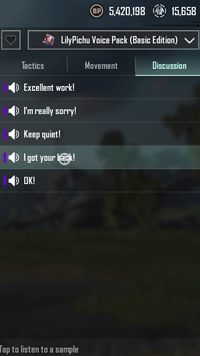 LilyPichu Voice Pack In PUBG Mobile