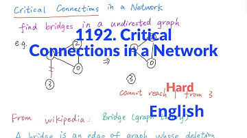 LeetCode 1192. Critical Connections in a Network Explanation and Solution